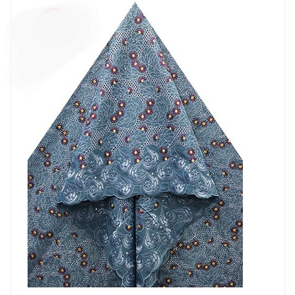 Big Perforated Voile Lace Fabric